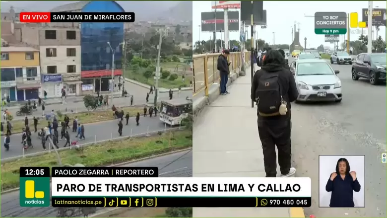 Situacin en el puente Atocongo. (Latina Noticias)