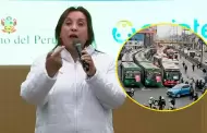 Presidenta Dina Boluarte vuelve a minimizar paro de transportistas: "No va a resolver el problema"