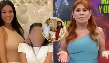 Magaly cuestiona a Jazmn Pinedo por eleccin de su pareja como padrino de su hija