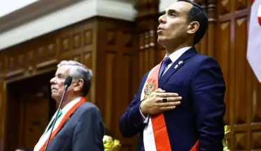 Jos Jer jur como presidente de la Repblica.