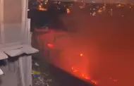 SJM: Incendio de grandes proporciones se registra en Pamplona Alta, bomberos atienden la emergencia
