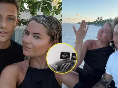 Futbolista peruano y su novia anuncian la llegada de su primer hijo.