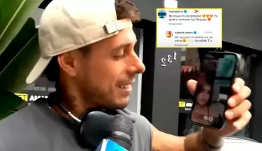 Hugo Garca e Isabella Ladera gritan su amor en televisin.