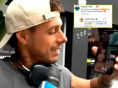 Hugo Garca e Isabella Ladera gritan su amor en televisin.