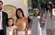 Junto a Gino Assereto! Jazmn Pinedo dedica mensaje tras primera comunin de su hija: "Un regalo del cielo"