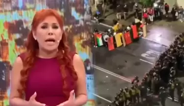 Magaly Medina se pronuncia tras disturbios en Lima.