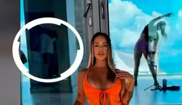 Jossmery Toledo deja ver sin querer a misterioso hombre en video desde Mncora.