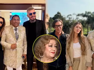 Los Tinelli acudieron a Hayimi durante su estada en Per.