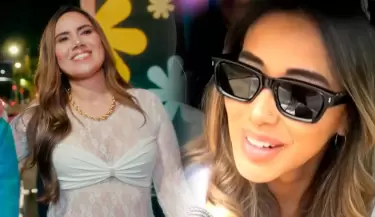Xiomy Kanashiro da su bendicin a Darinka Ramrez tras lanzarse como cantante