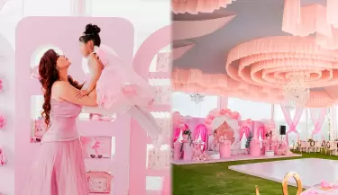 Lesly Castillo impacta con tremenda fiesta por su hija.