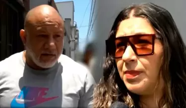 Steve Palao se muestra fastidiado tras salir de la conciliación por su hija