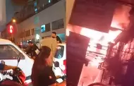 Cercado de Lima: Se registra incendio de gran magnitud al interior de galería en el jirón Huanta