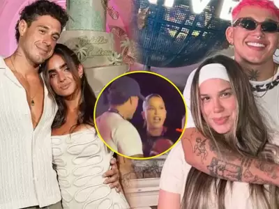 Hugo García es captado conversando con la ex de Beéle y enemiga de Isabella Ladera