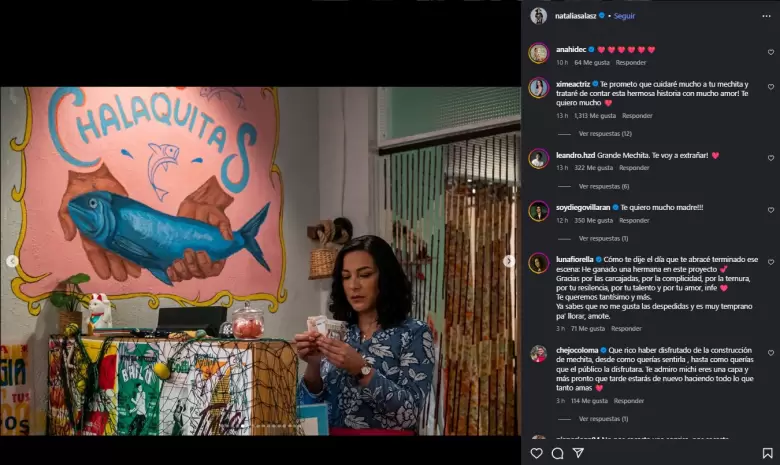 Ximena Díaz y Sergio Coloma comentan anuncio de Natalia Salas. (Instagram)