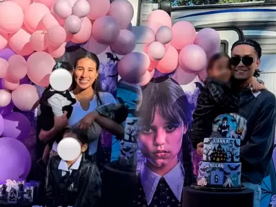 Samahara Lobatn y Youna dejan atrs sus diferencias y festejan juntos los 5 aos de su hija Xianna.