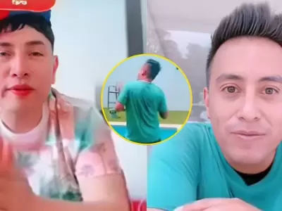 Christian Cueva sorprende al aparecer en batalla de TikTok junto a Gerald Oropeza.
