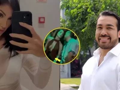 Andrea Cifuentes explota en vivo tras imgenes con lvaro Paz de la Barra y niega relacin.