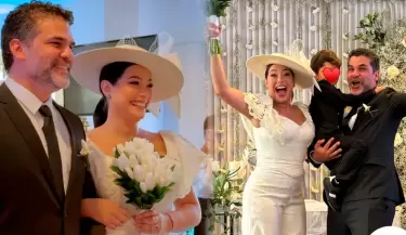 Natalia Salas y Sergio Coloma se casaron en una boda civil