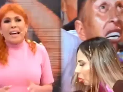 Magaly Medina arremete contra Pamela Lpez por su gesto frente a imagen de Christian Cueva.