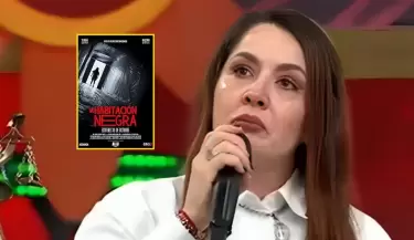 Yidd Eslava llora tras crticas por pedir que vean su pelcula 'La Habitacin Negra'.