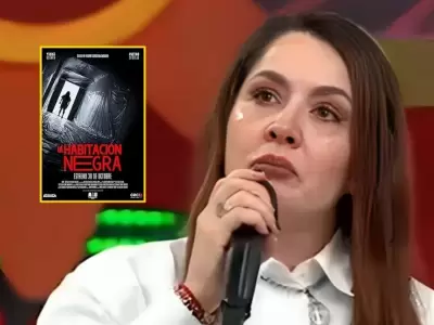 Yidd Eslava llora tras crticas por pedir que vean su pelcula 'La Habitacin Negra'.