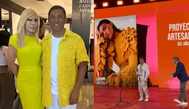 Jorge Luis Salinas hace historia en los Latin American Fashion Awards y rinde homenaje a Gamarra.