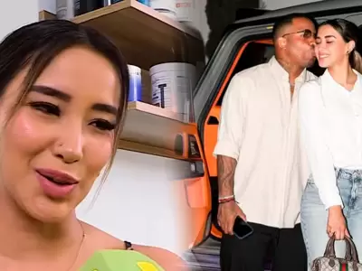 Xiomy Kanashiro sobre Jefferson Farfn afirmando que est comprometido