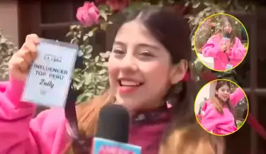 Zully baila y muestra su pase para "Camina con la Loba" en Lima.