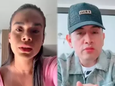 Gerald Oropeza invita a Jossmery Toledo a "tonear" y ella contesta que son la pareja del momento.