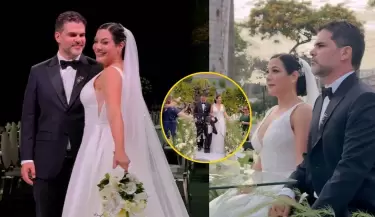 Natalia Salas y Sergio Coloma celebran su boda religiosa en una emotiva ceremonia.
