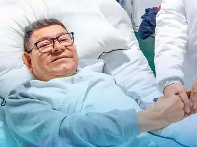 Dilbert Aguilar recuperndose tras ciruga de reemplazo total de cadera