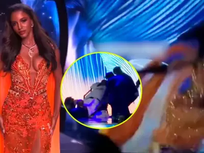 Miss Jamaica sufri una impactante cada en la preliminar del Miss Universo 2025