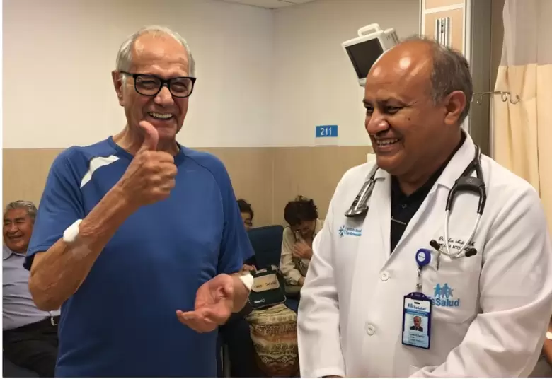 El humorista peruano recibi una angioplasta perifrica en INCOR. (EsSalud)