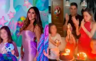 Melissa Paredes culpa a Rodrigo Cuba por lo con su hija en cumple de Ale Venturo: "Pap se hace cargo"