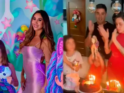 Melissa Paredes enfrenta crticas por look de su hija en cumpleaos de Ale Venturo.
