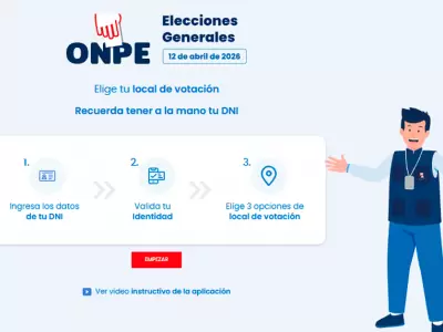 ONPE habilita plataforma para elegir local de votacin.