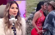 Muy atenta! As reaccion Pamela Lpez en vivo a las muestras de amor de Pamela Franco y Christian Cueva