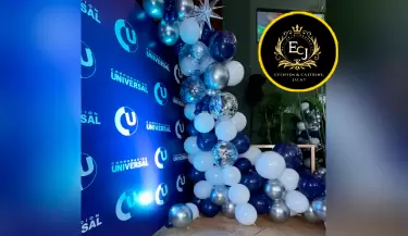 Eventos & Catering Jacky se luci con decoracin de globos en preventa de Corporacin Universal.
