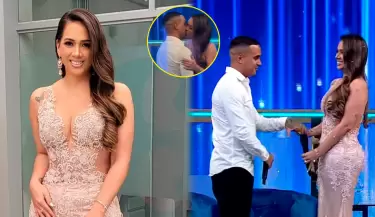 Se viralizan imgenes del supuesto beso entre Melissa Klug y Jess Barco en "Esta Noche".