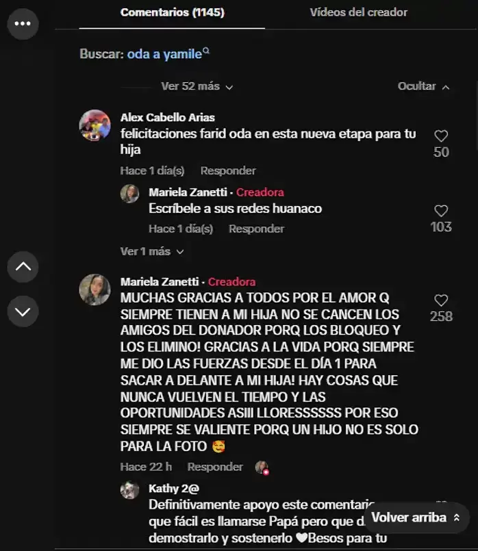 Mariella Zanetti responde a usuarios. Foto: TikTok