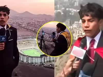 Cliver Huamn, el joven narrador peruano que conquist la final de la Libertadores desde un cerro.