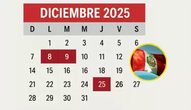 Feriados en diciembre 2025.