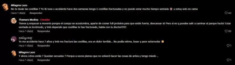 Hermana de Alejandra Baigorria responde a usuarios en TikTok.