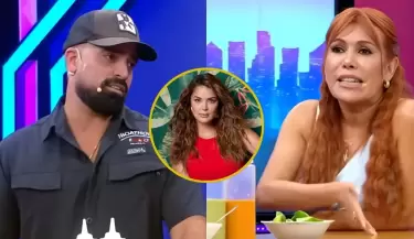 Brian Rull�n se defiende ante Magaly Medina y aclara rumores sobre su relaci�n con Laura Spoya.