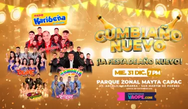 'Cumbiao Nuevo': Papilln, Caribeos, Son del Duke y ms este 31 de diciembre en SMP