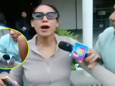 Samahara Lobatn acusa a reporteros de empujarla cuando la entrevistaban