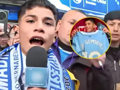 El joven relator peruano llega a Radio Marca para narrar uno de los partidos ms esperados.