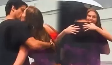 Alessia Rovegno es captada besndose con su pareja lvaro