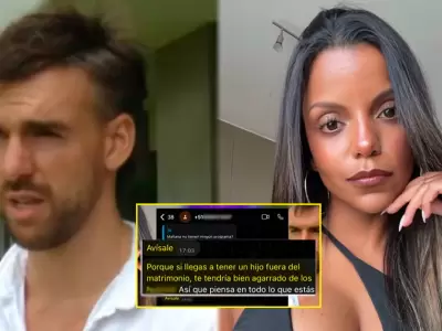 Juan Ichazo muestra chats con Johana Cubillas y revela amenazas de demanda.