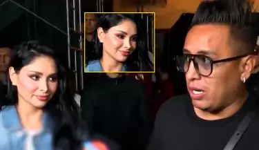 Pamela Franco no oculta su reaccin tras respuesta de Christian Cueva sobre posible boda.